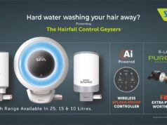 सिम्फनी लिमिटेड ने स्वस्थ बालों और त्वचा के लिए हेयर फॉल कंट्रोल गीजर रेंज लॉन्च करनेके के साथ वॉटर हीटिंग सॉल्यूशन क्षेत्र में प्रवेश किया