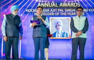 फिरोज अंसारी ने खेल मंत्री संग खिलाड़ियों को किया सम्मानित