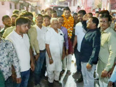 स्टेशन पारा में विधायक देवेन्द्र यादव का जोरदार स्वागत : आसिफ अली