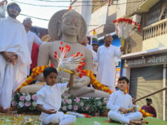 भक्तिमय अगवानी : 700 किमी का विहार कर संस्कारधानी पहुंचे भगवान नेमिनाथ, उमड़ा श्रद्धा का सैलाब