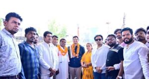 विशु अजमानी के नेतृत्व में भिलाई विधायक देवेंद्र यादव का जोरदार स्वागत