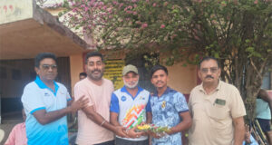 बसंतपुर के 7 कैंपर तथा 2 अंतर्राष्ट्रीय हॉकी खिलाड़ियों को किया गया सम्मानित, खिलाड़ियों को हॉकी स्टिक प्रदाय किया गया