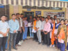 समस्याओं को लेकर अभाविप का हेमचंद यादव विश्व विद्यालय में प्रदर्शन, कुलपति के नाम सौंपा ज्ञापन