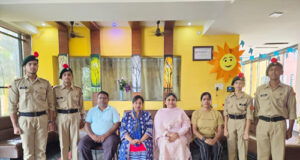संस्कार सिटी के चार एनसीसी कैडेट्स का बिलासपुर सैन्य शिविर के लिए चयन, विद्यालय में हर्ष