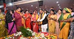 मुख्यमंत्री श्री विष्णुदेव साय ने पवित्र श्रावण मास में अपने निवास में किया रुद्राभिषेक