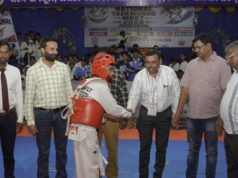 राष्ट्रीय ताईक्वांडो प्रतियोगिता के दूसरे दिन खिलाड़ियों ने दिखाया दम