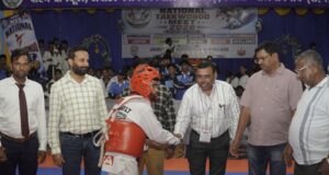 राष्ट्रीय ताईक्वांडो प्रतियोगिता के दूसरे दिन खिलाड़ियों ने दिखाया दम
